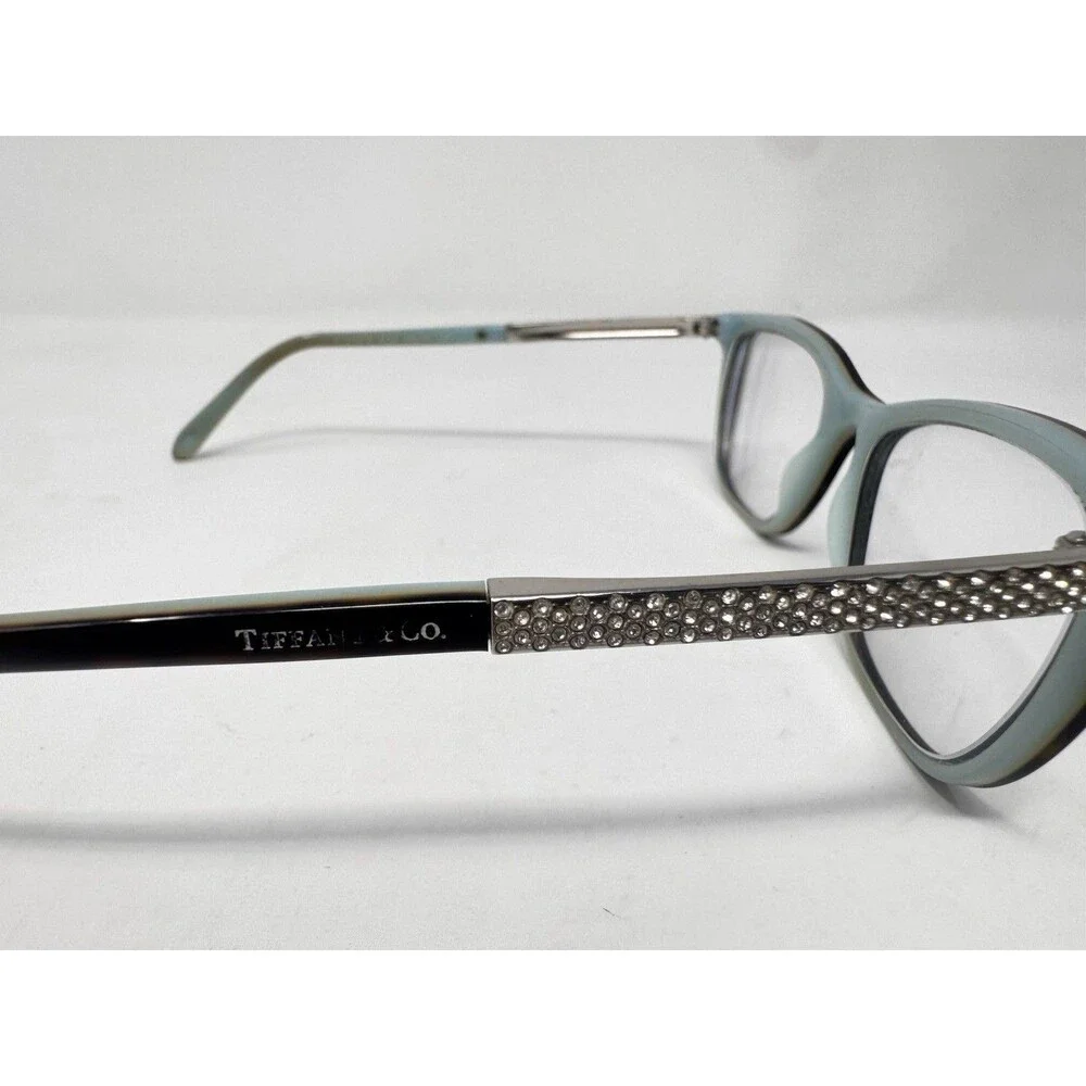 Tiffany & Co TF2150-B 8193/4 Eyeglass Frames 52-17-140 Black Turquoise Italy